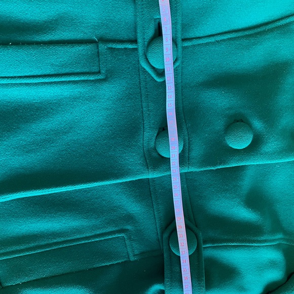 Banana Republic Wool Blend Collarless Coat, in Green, Size US S - Picture 12 of 12